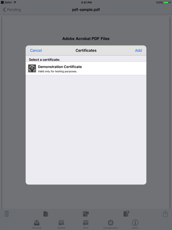 Screenshot #6 pour Mobile Signer