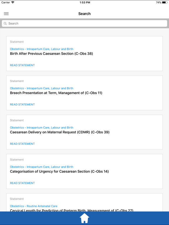 Screenshot #6 pour RANZCOG Guidance App