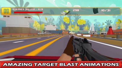 Shooting Gangster Car - Traffi screenshot 2