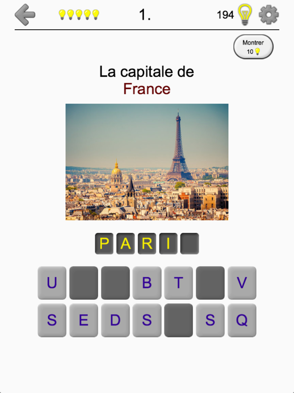 Screenshot #5 pour Les capitales des continents
