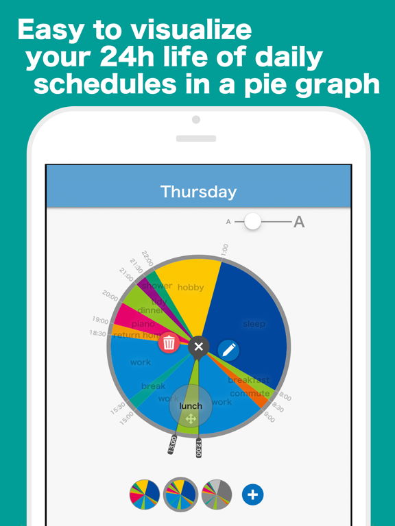 24 hour clock : Wacca iPad screenshot 2 - Productivity app