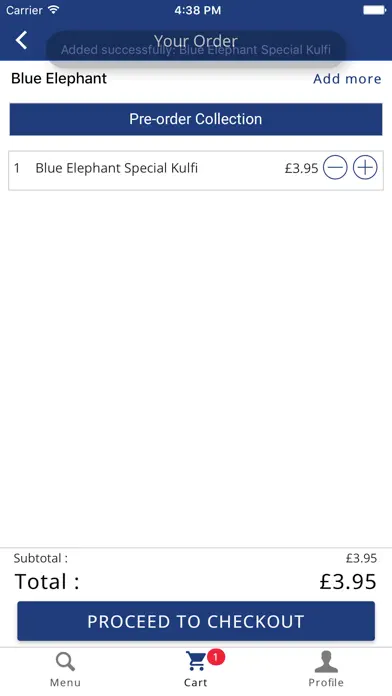 Blue Elephant Restaurant App Store screenshot 3
