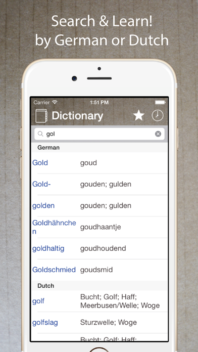 Screenshot #1 pour German Dutch Dictionary Pro