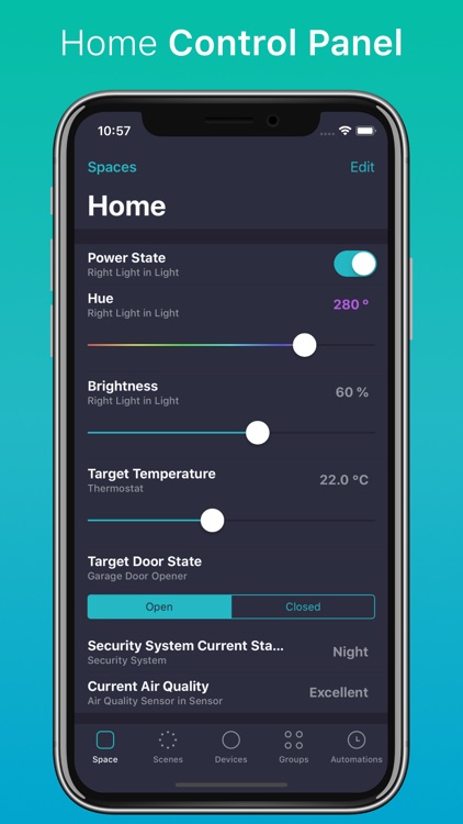 Spaces for HomeKit