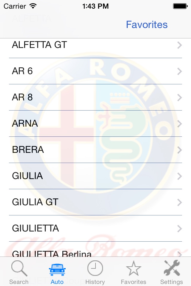 Autoparts for Alfa Romeo screenshot 3