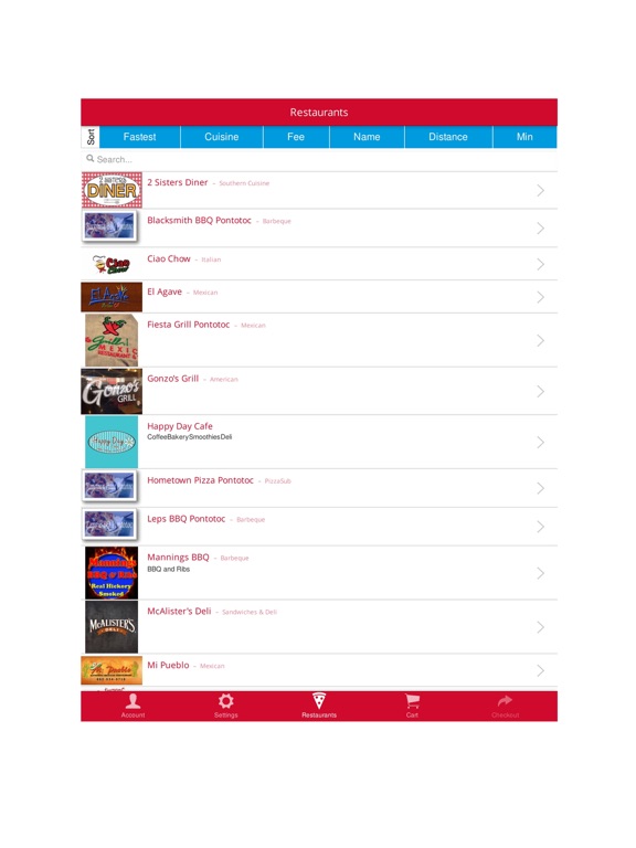 NA Food Dash iPad screenshot 1 - Food & Drink app