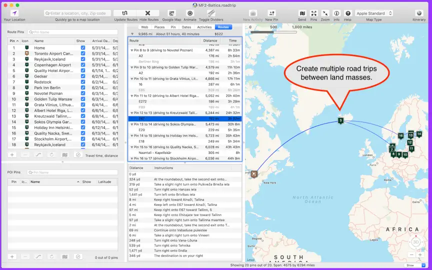 Road Trip Planner iPhone Ekran Görüntüsü 4