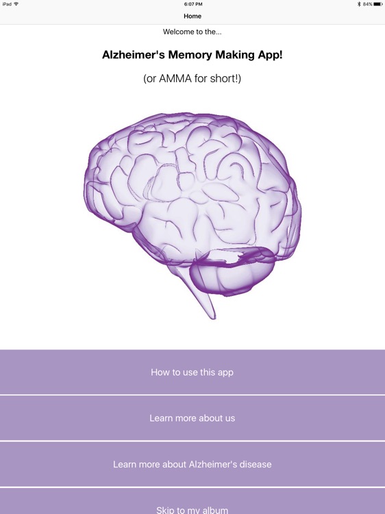 Alzheimer's Memory Making App - AMMA