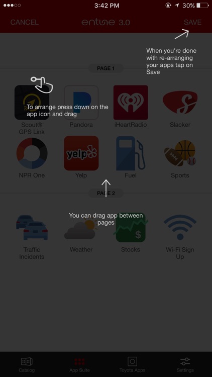 Toyota Entune™ 3.0 App Suite