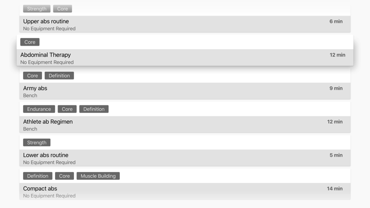 Screenshot #1 pour Home Workouts & Exercises
