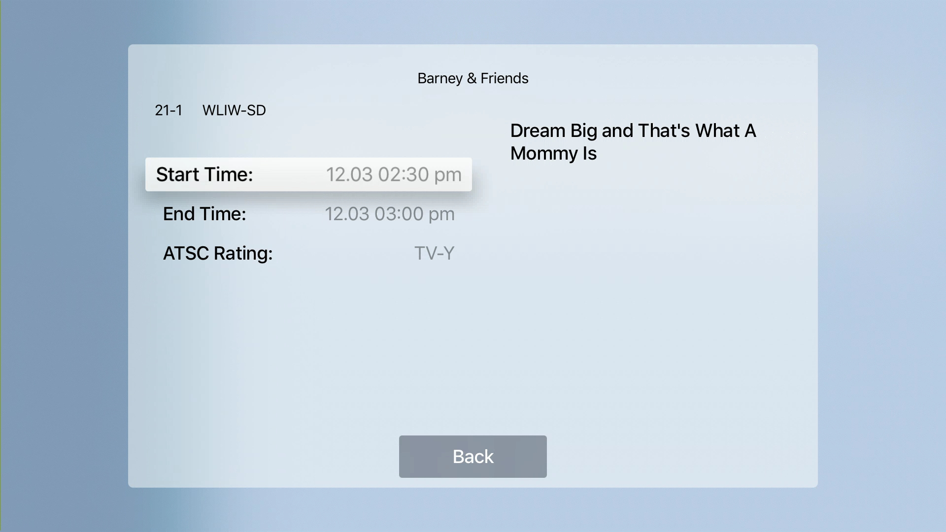 Hauppauge myTV for Apple TV screenshot 5