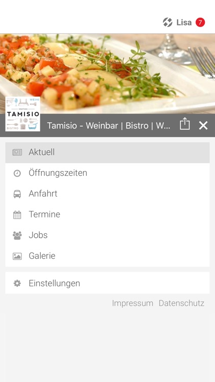Tamisio - Bistro, Weinhandel