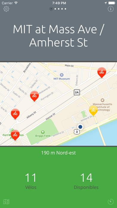 Screenshot #3 pour Boston Bikes — Une App Hubway One-Tap