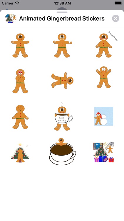 Animated Gingerbread Stickers screenshot-3