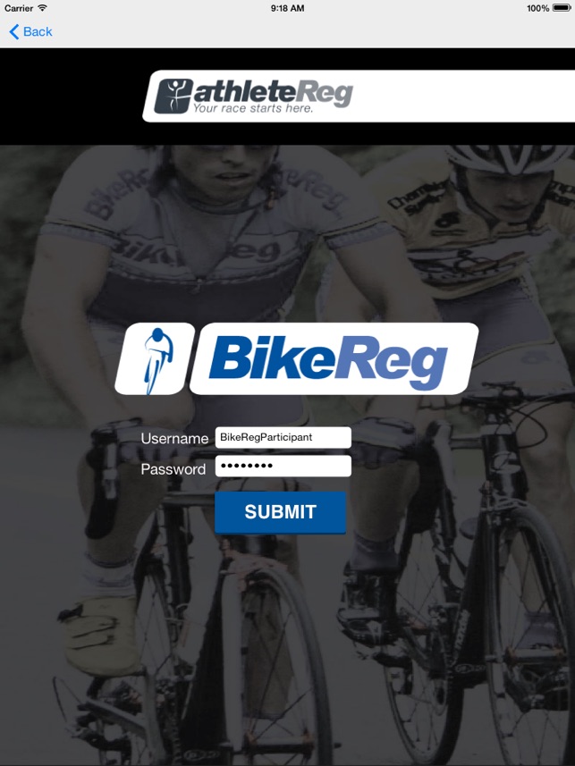 bikereg login