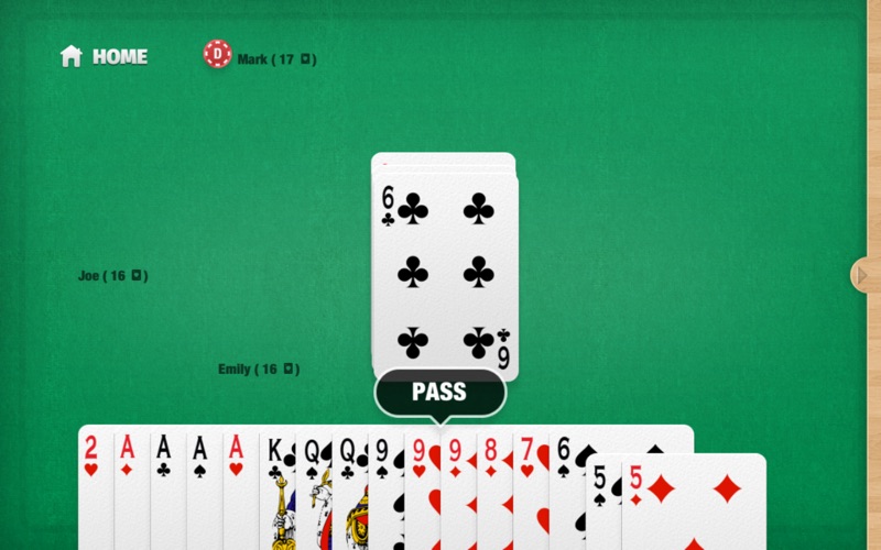 President card game iPhone screenshot