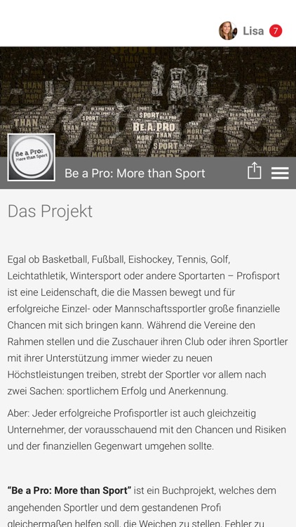 Be a Pro: More than Sport