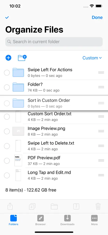 Browser and Documents Manager
