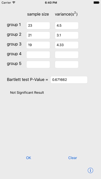 BartlettTest