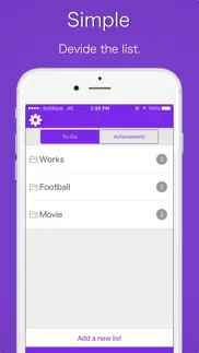 simple todo list-todo memo iphone screenshot 1