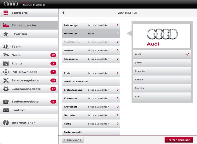 Audi Ingolstadt für iPad