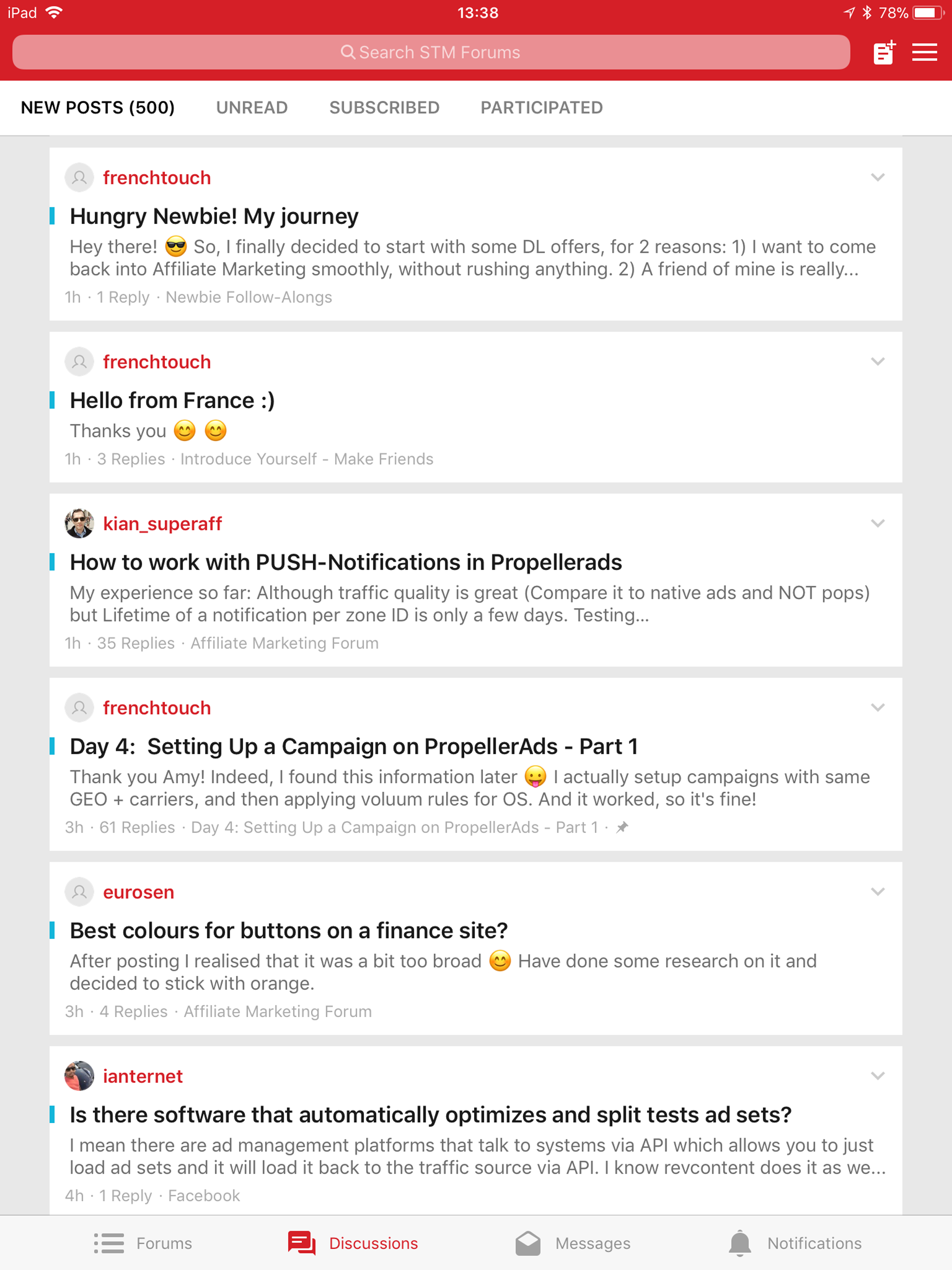 STM Forums screenshot 10