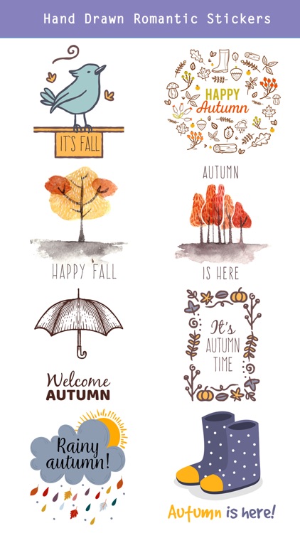 Autumn Love - Most Beautiful Autumn Stickers screenshot-3