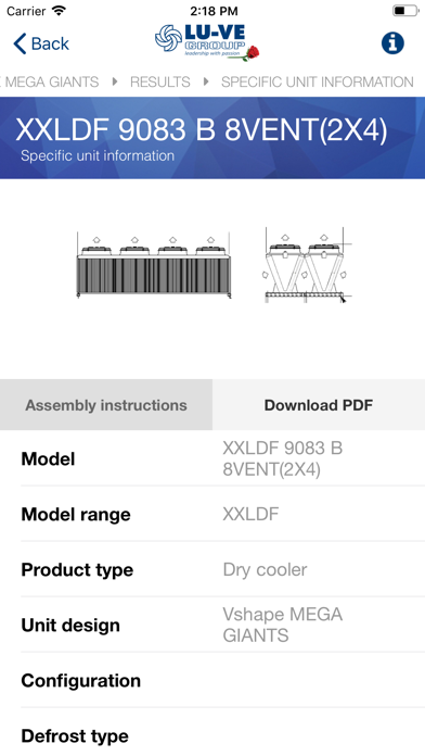 LU-VE Group e-CATALOGUE screenshot 3