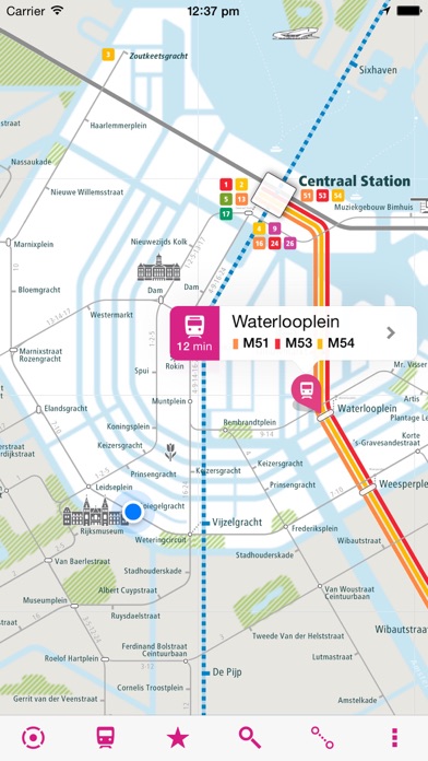 Screenshot #1 pour Amsterdam Rail Map Lite