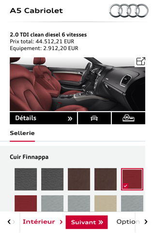 Audi Configurator BE screenshot 4