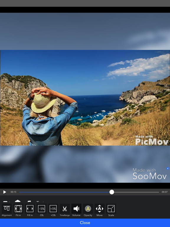 Screenshot #4 pour Text On Square Video And Blur Background - SooMov