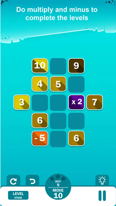 Merge 10-logical number puzzle