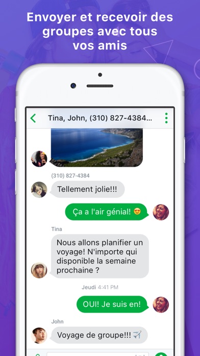 Screenshot #2 pour textPlus: Texte Illimité+Appel