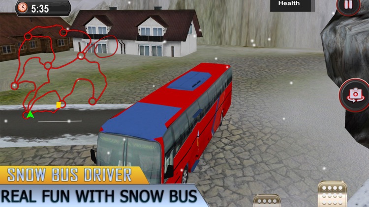 Bus Drive Snow Simulator