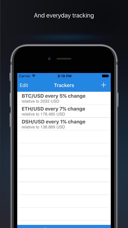 BTC bitcoin price alerts - poloniex, coinbase screenshot-3