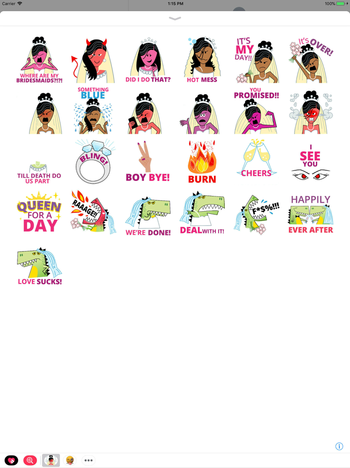 Bridezillas Stickers