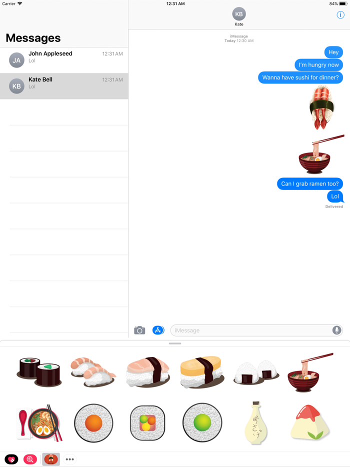 Sushi Oishii Stickers