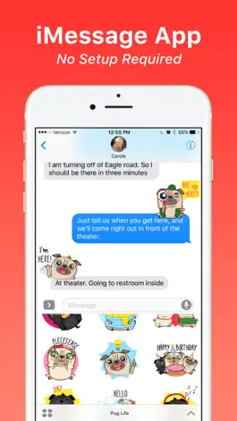 Game screenshot Pug Life Emoji Stickers apk