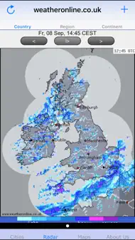 WeatherOnline iphone resimleri 2