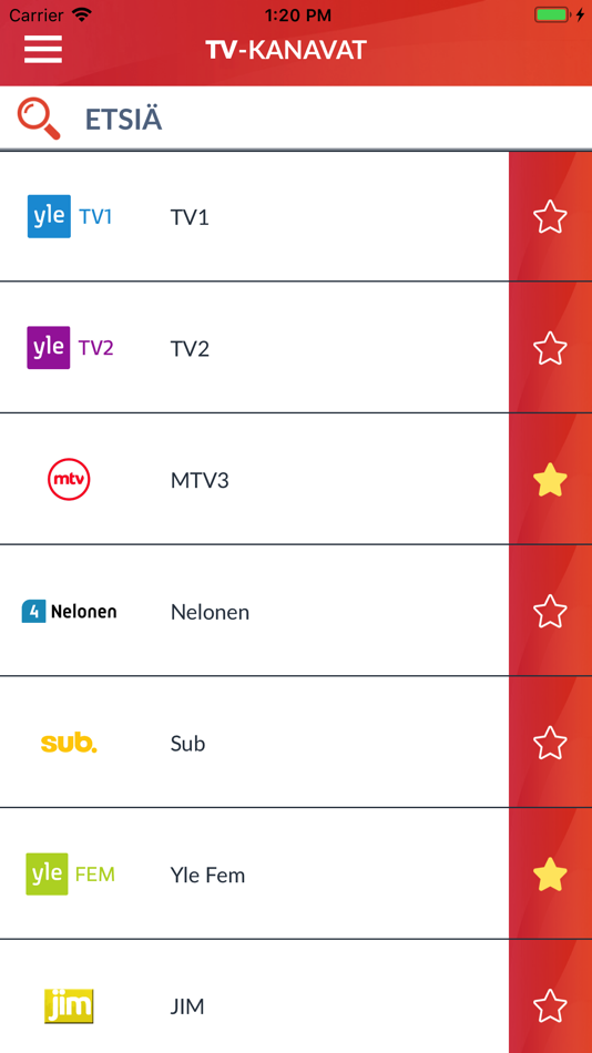 TV-Ohjelmat Suomi (FI) - 1.7 - (iOS)