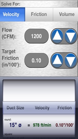 HVAC Duct Size Calculatorのおすすめ画像3