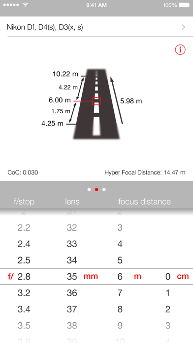 Simple DoF Calculator