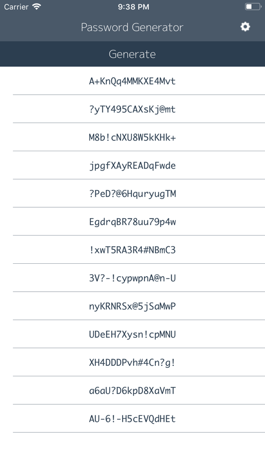 #1. Automatic Password Generator (iOS) Bởi: Yuki Takeda