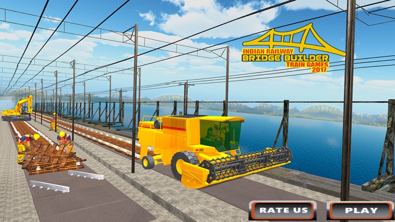 Indian Railway Bridge Builder: Train Game 2017 official gameplay screenshot 4