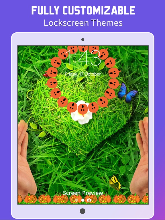 Lock screen Wallpapers Themes iPad screenshot 1 - Photo & Video app