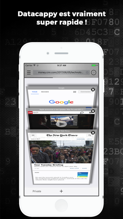Screenshot #3 pour Datacappy Ad Blocking Browser