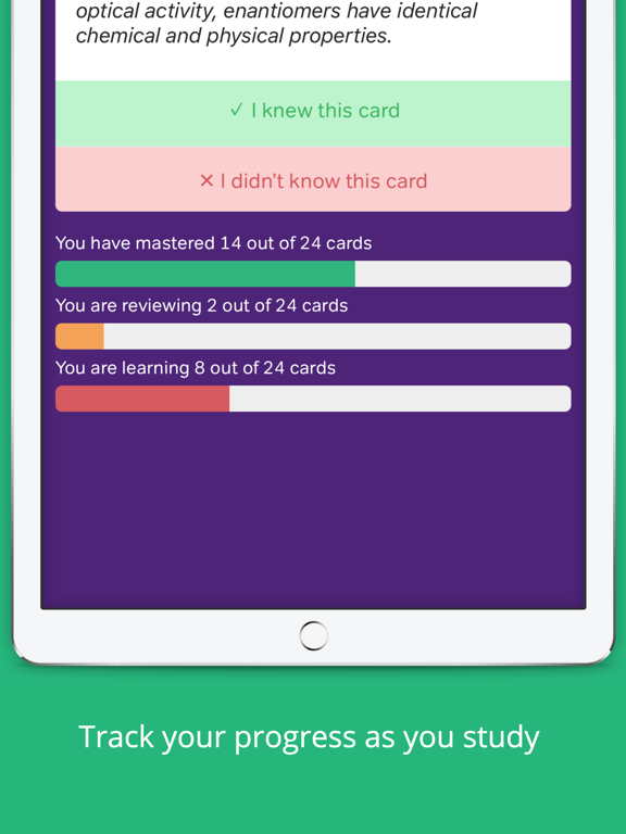 MCAT Prep: MCAT Flashcards iPad screenshot 4 - Education app