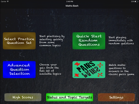Maths Bash Secondary Free iPad screenshot