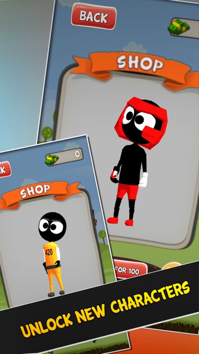 Trampoline Stickman Game Xmas screenshot 4