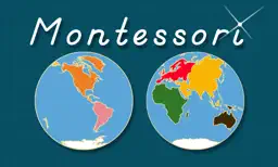 World Continents and Oceans - Geography by Mobile Montessori app icon